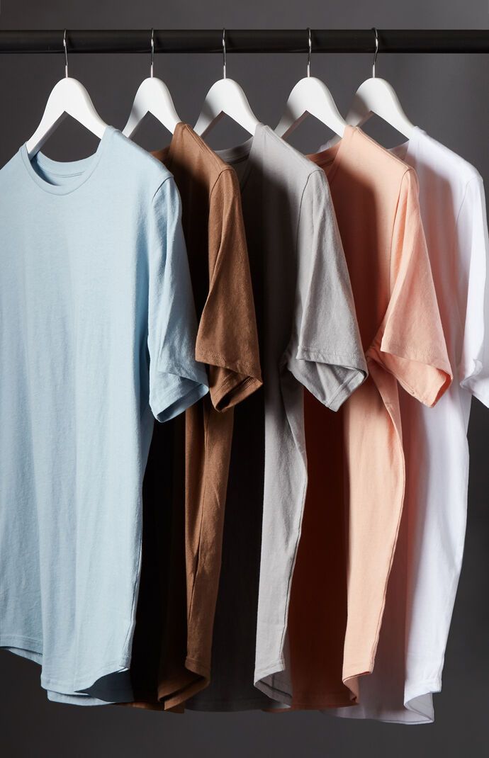 PS Basics 5-Pack Spring Scallop T-Shirts | PacSun