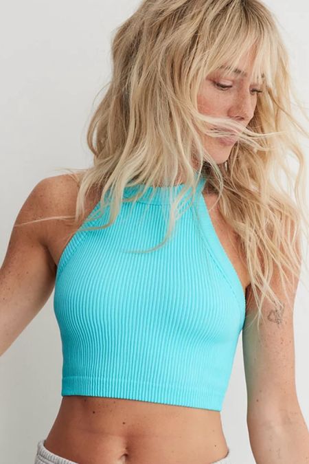 One of my favorite pieces that I found for the summer! Superchill Seamless High Neck Bra Top from Aerie. On sale right now for $15! 

#LTKActive #LTKfindsunder50 #LTKfitness