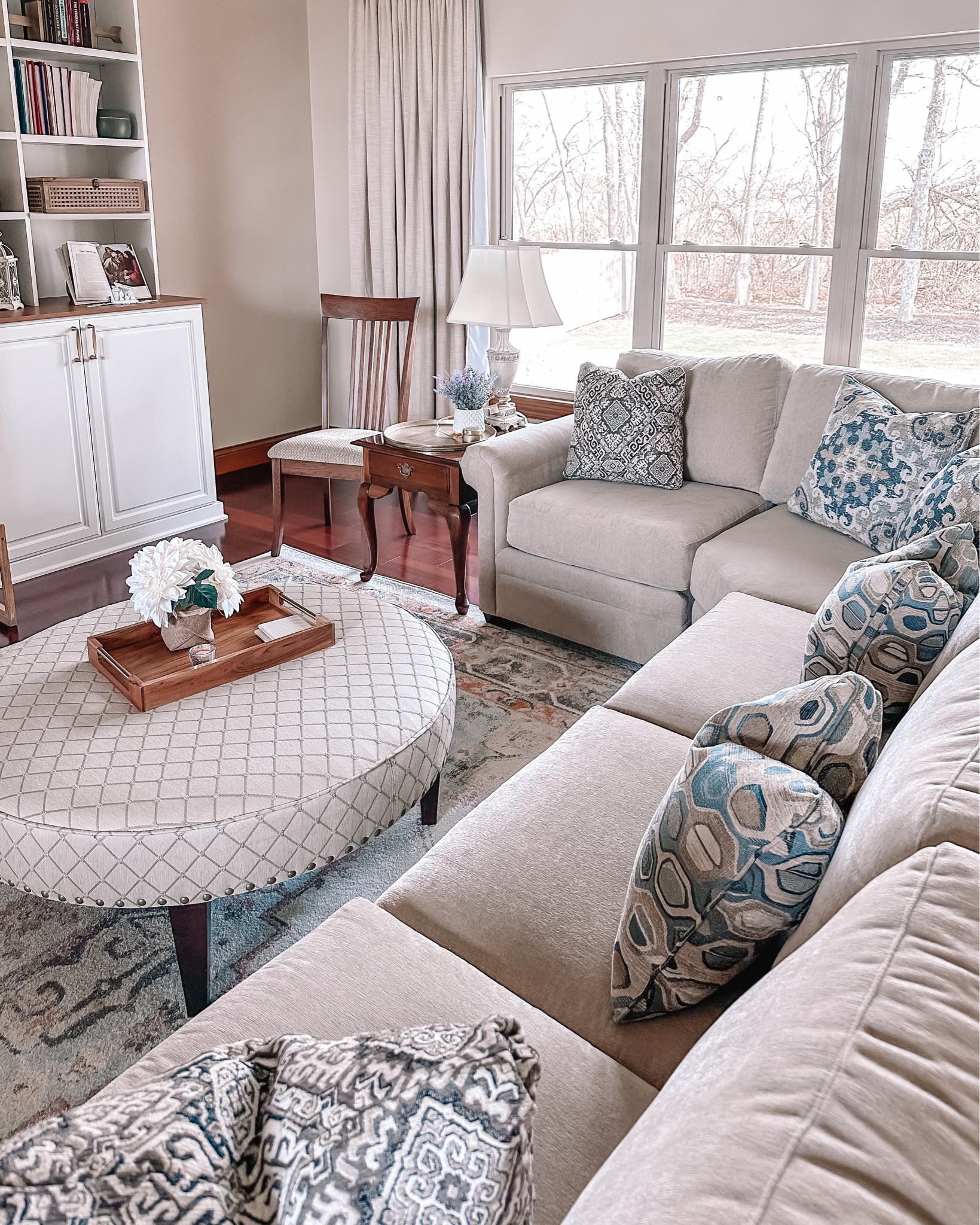 My favorite part of the home is my cozy living room that we finally just finished furnishing and decorating. I am tagging everything we got from Amazon home. 
Living room decor, Amazon home decor, wood tray, throw pillows, rug, rattan box #amazonhome 

#LTKhome #LTKsalealert