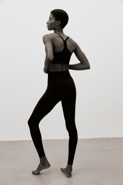 DryMove™ Sporttights Seamless - Schwarz - Ladies | H&M AT | H&M (DE, AT, CH, NL, FI)