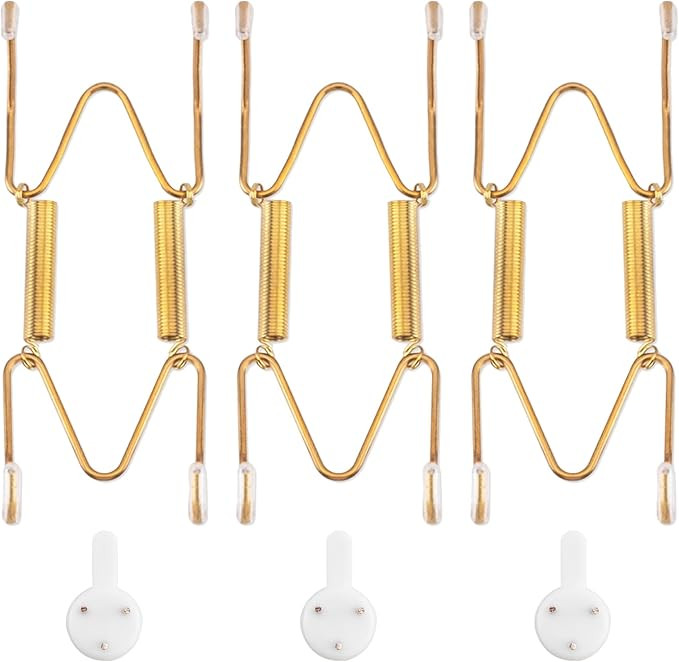 Bilillo 3 Pcak Plate Hangers for The Wall, Suitable for 3.5-4.5 inch Decorative Plate, Stainless ... | Amazon (US)