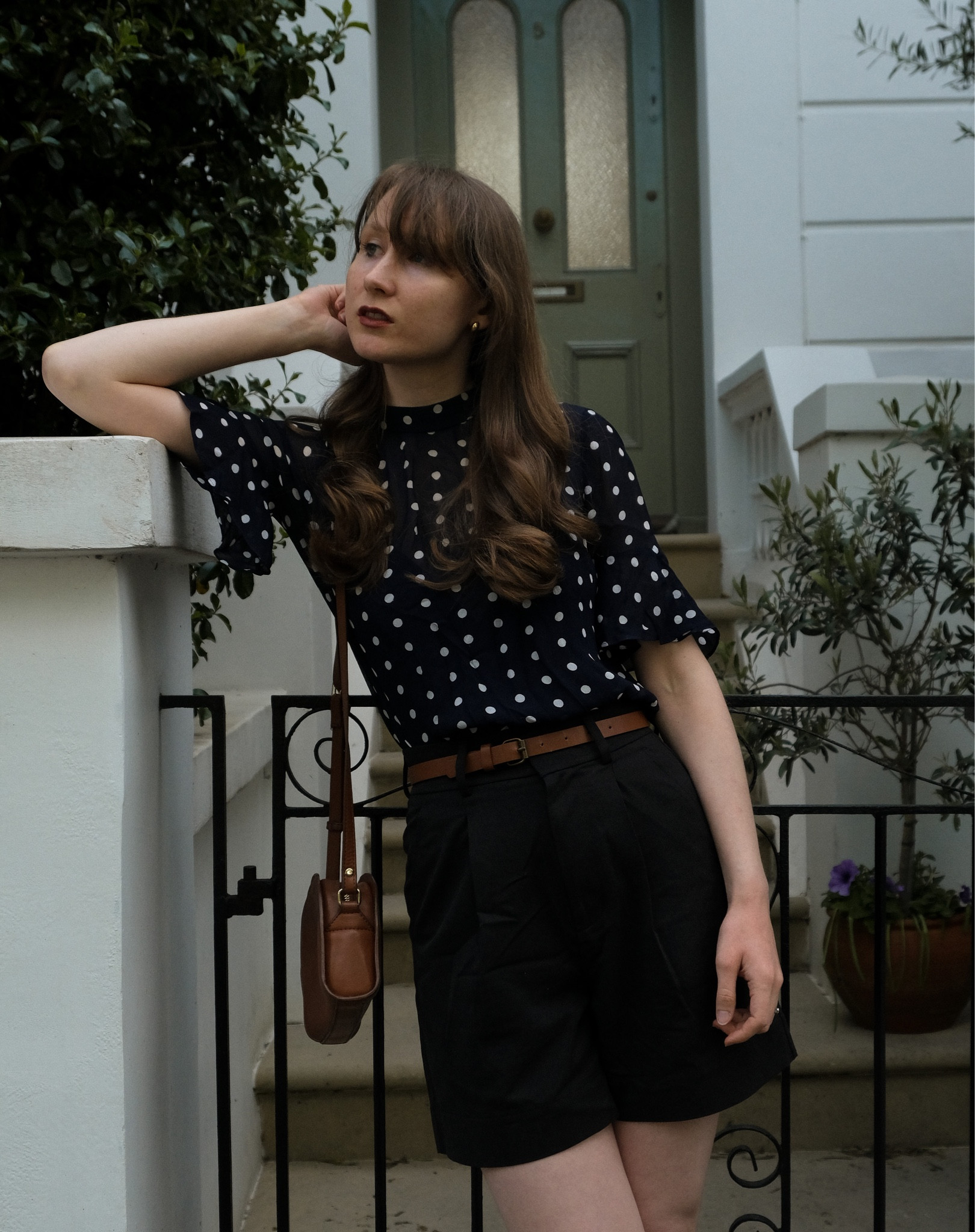 Polka dots & tailored high waist Everlane shorts. A timeless, old money style inspired outfit for summer. #vintagestyle

#LTKSeasonal #LTKeurope