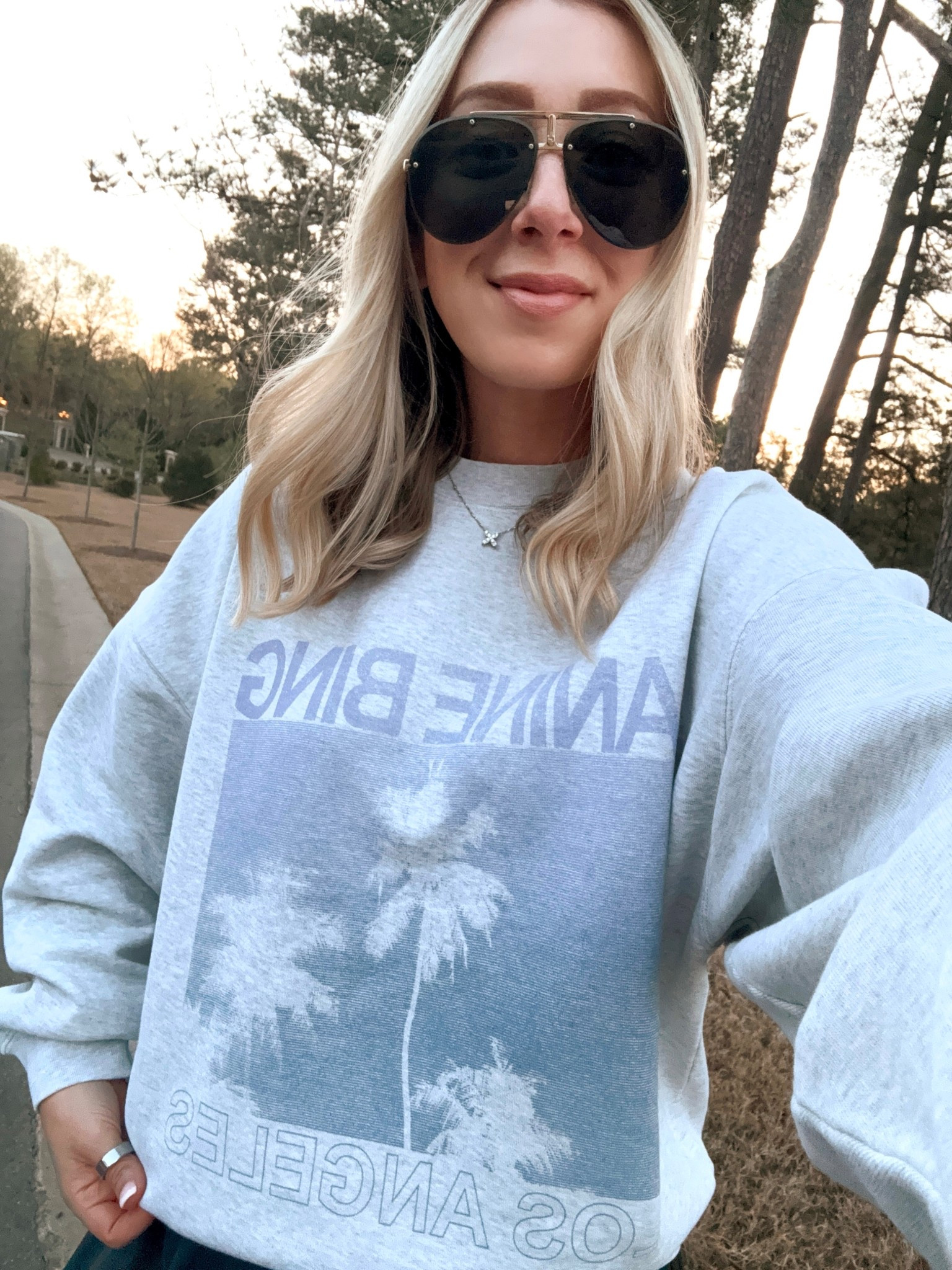 New Anine Bing sweatshirt 🩷  P.S. this style runs naturally oversized! I wear a medium in this brand but I took a small in this style and it’s perfect! 💁🏼‍♀️ 

Anine Bing, new arrivals, spring outfits  


#LTKdayinmylife #LTKootd #LTKSaleAlert