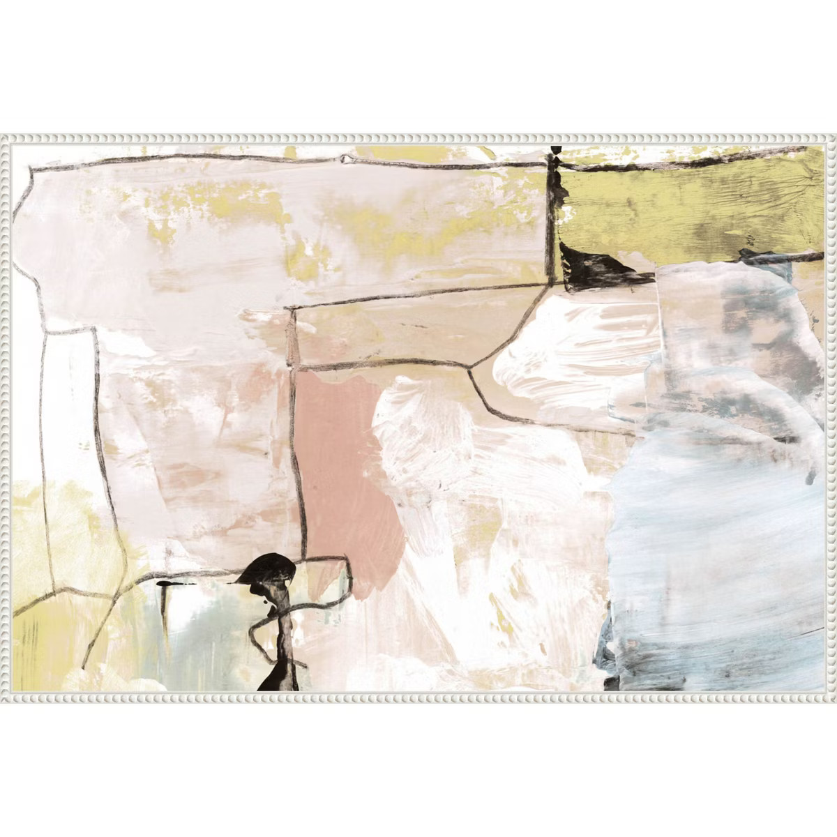 Amanti Art Abstract Pastels by Dan Hobday Framed Canvas Wall Art | Target