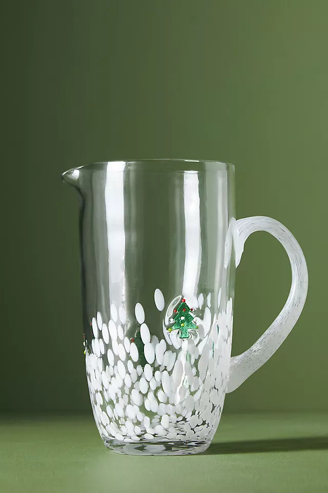Festive Icon Glass Pitcher | Anthropologie (US)