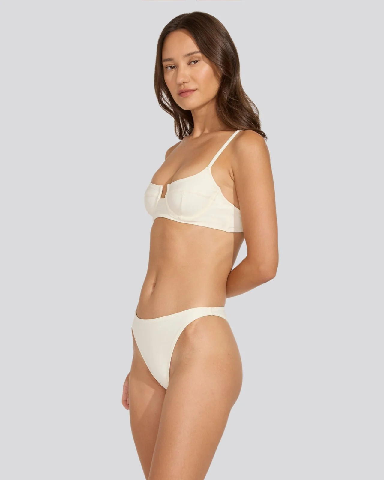 The Harley Bikini Bottom in Cream | Solid & Striped