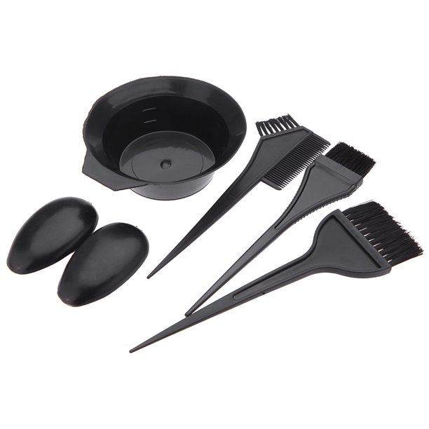 5Pcs Hairdressing Brushes Bowl Combo Salon Hair Color Dye Tint Tool Set Kit | Walmart (US)