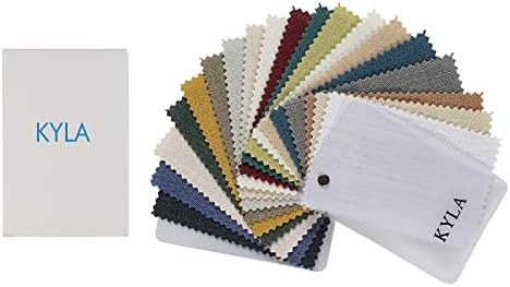TWOPAGES Kyla Series Faux Linen Curtain Fabric Swatches Sample Book | Amazon (US)