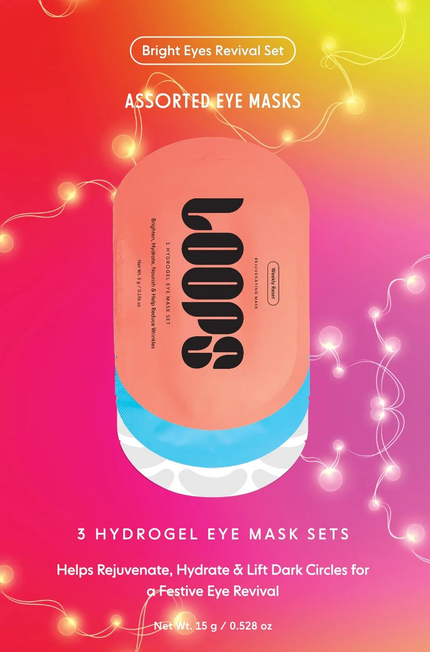 Loops Bright Eyes Revival Set Assorted Eye Masks, 0.528 oz, 3 Pack | Walmart (US)