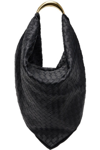 Bottega Veneta - Black Foulard Shoulder Bag | SSENSE