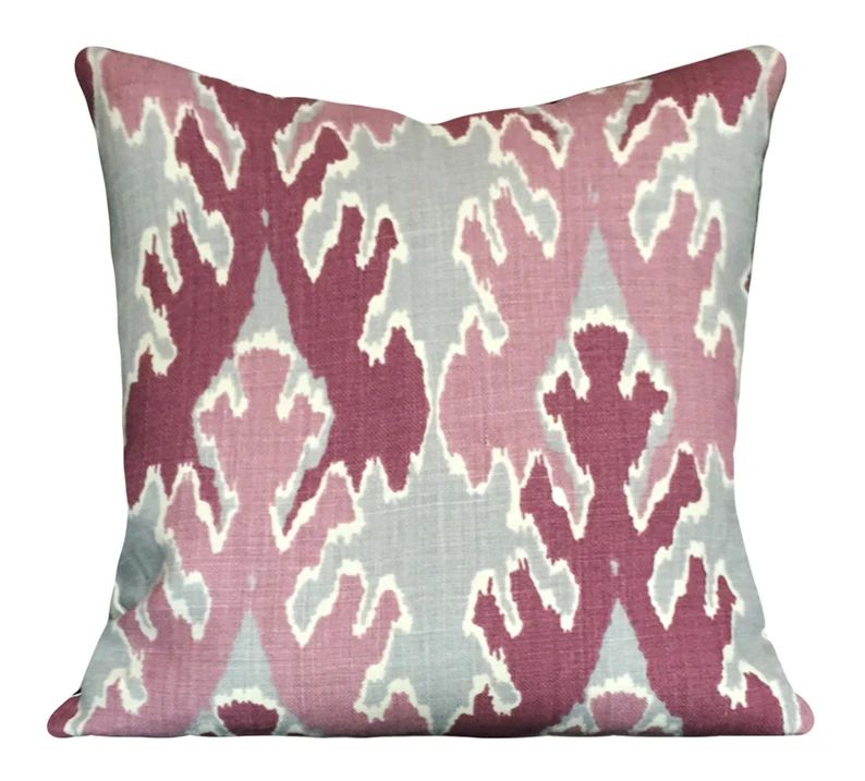 Kelly Wearstler Pink Bengal Bazaar Pillow Cover Lee Jofa Groundworks Decorative Pillow Solid Crea... | Etsy (US)
