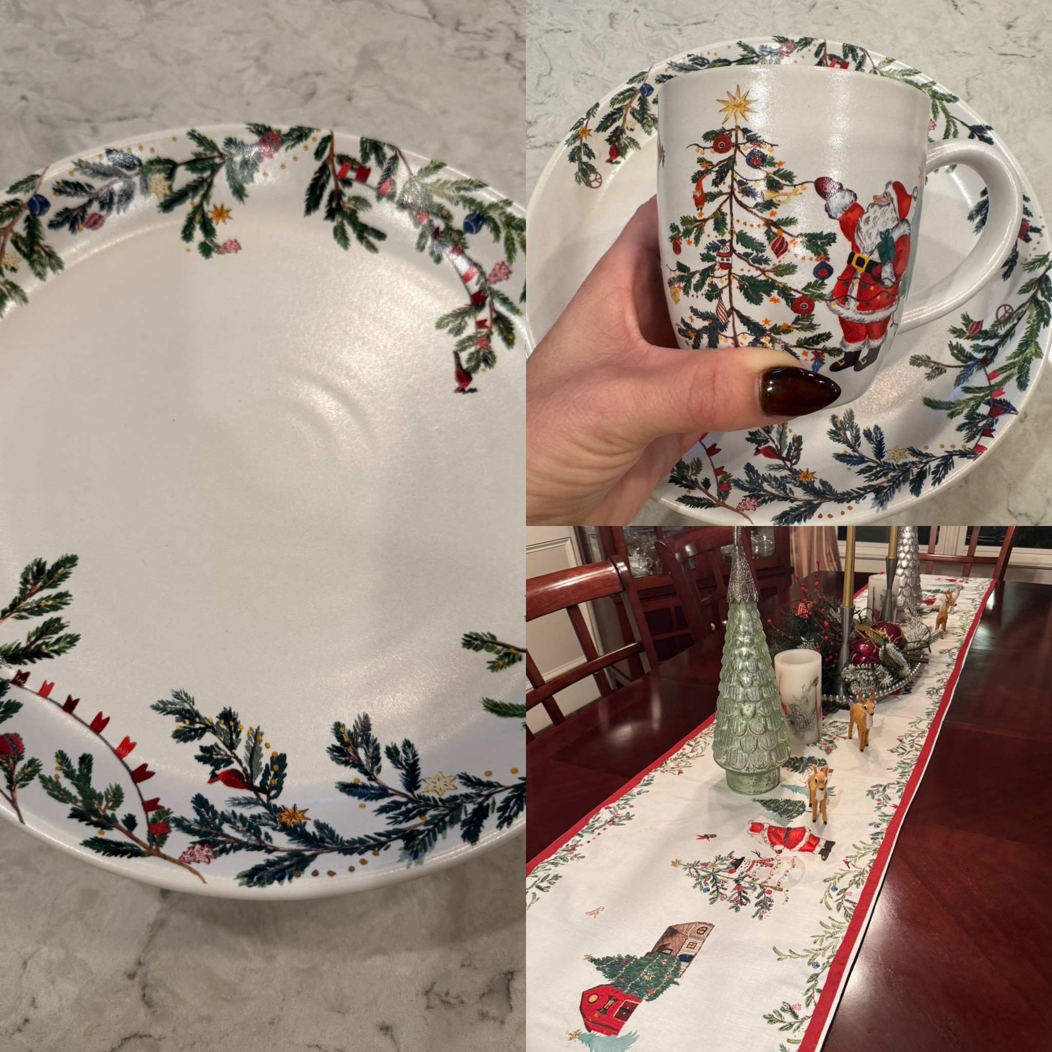 Absolutely gorgeous Christmas plates and mugs and a runner


#LTKHoliday #LTKGiftGuide #LTKSeasonal