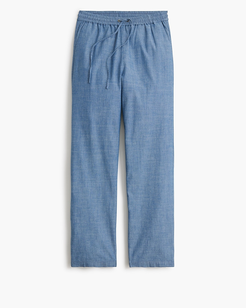Chambray slim wide-leg drawstring pant | J.Crew Factory