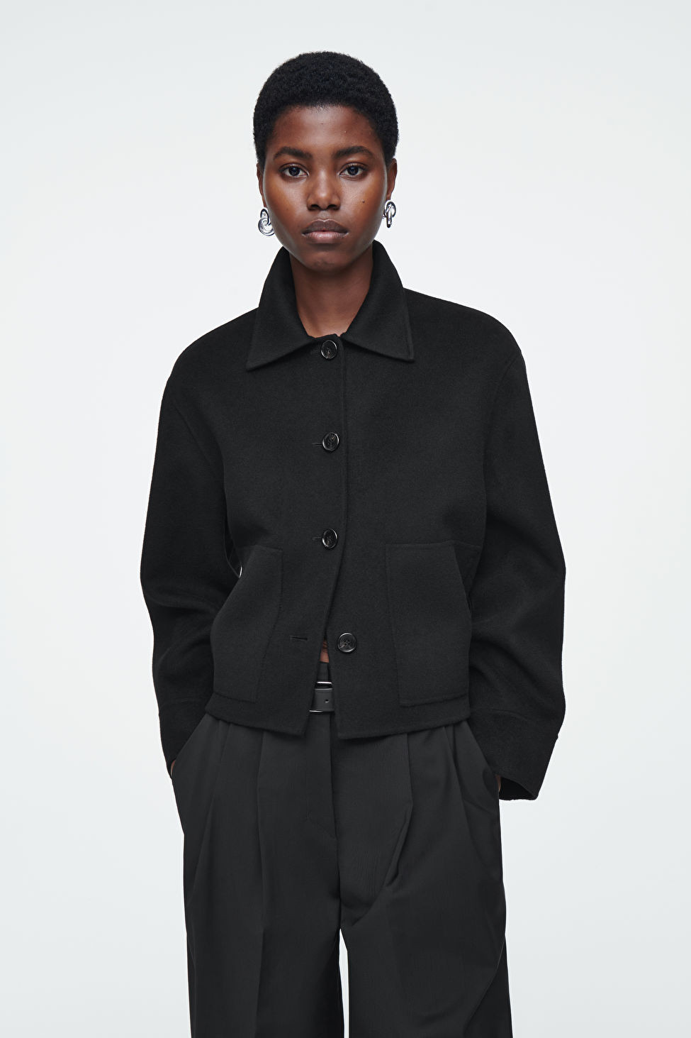 BOXY DOUBLE-FACED WOOL JACKET | COS (EU)