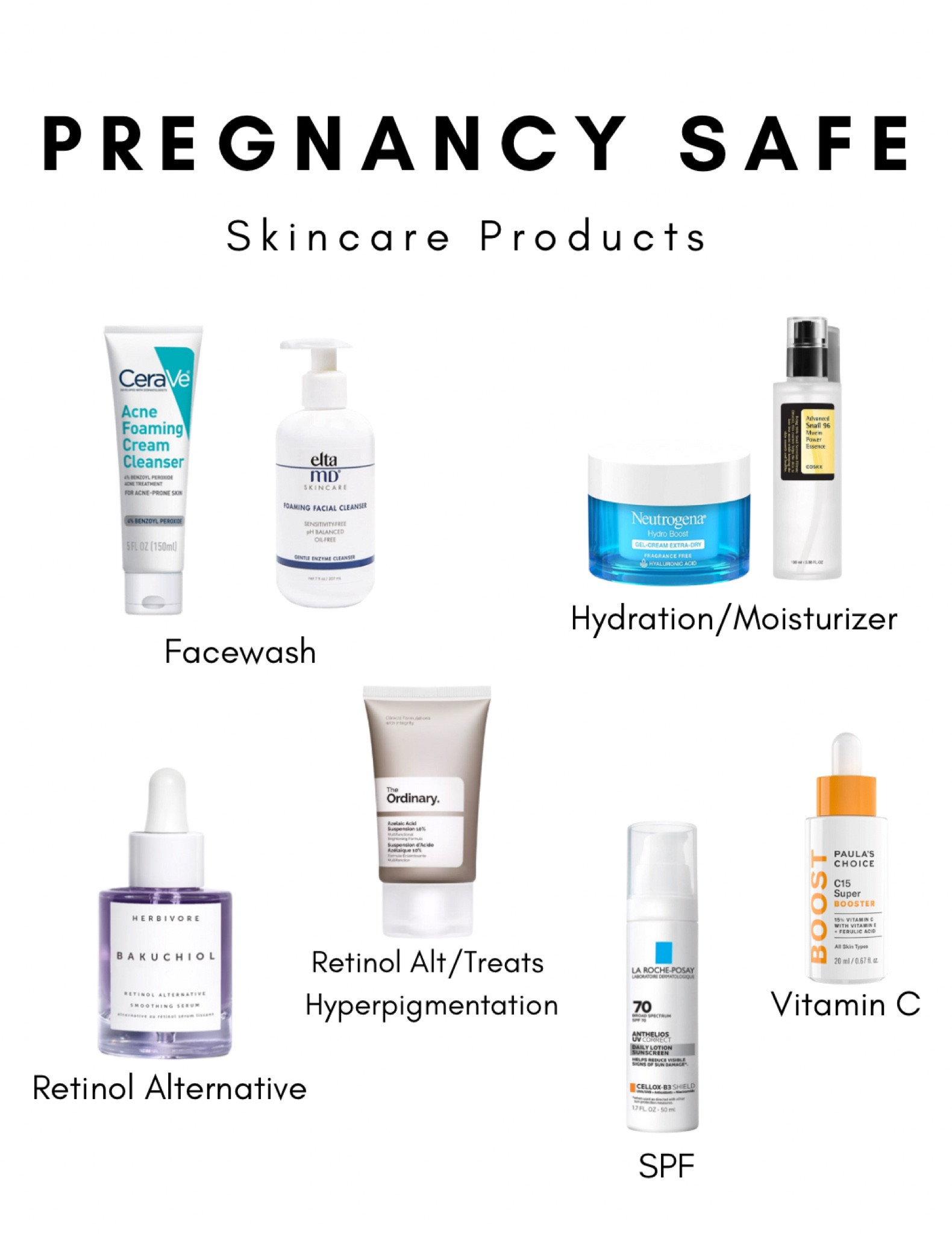 Pregnancy safe skincare products! 

#LTKunder50 #LTKbump #LTKbeauty