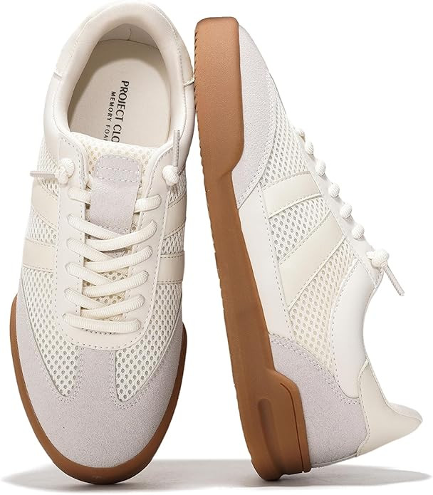 Project Cloud 100% Genuine Leather Casual Sneakers for Women - Memory Foam Insoles - Womens Shoes... | Amazon (US)
