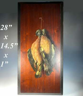 Antique French Oil Painting on Wood, Nature Morte, Still Life of Two Game Birds  | eBay | eBay US