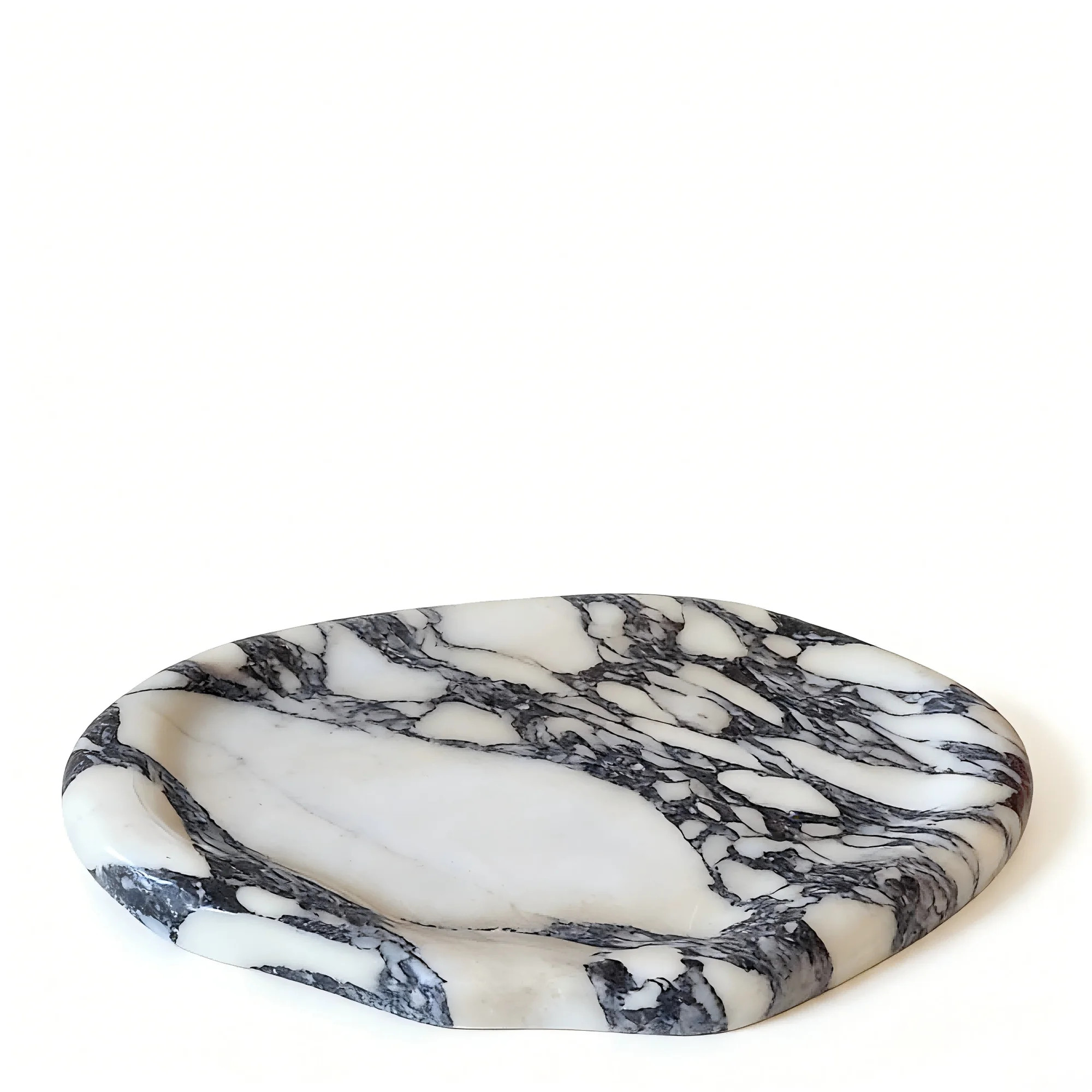 Real Luxurious Natural Marble Vanity Tray Genuine Marble Stone Storage Tray for Home Decor Bathro... | Walmart (US)