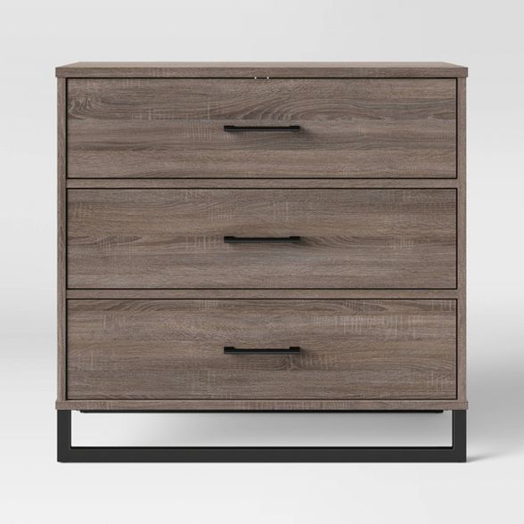 Mixed Material 3 Drawer Dresser Gray - Room Essentials™ | Target