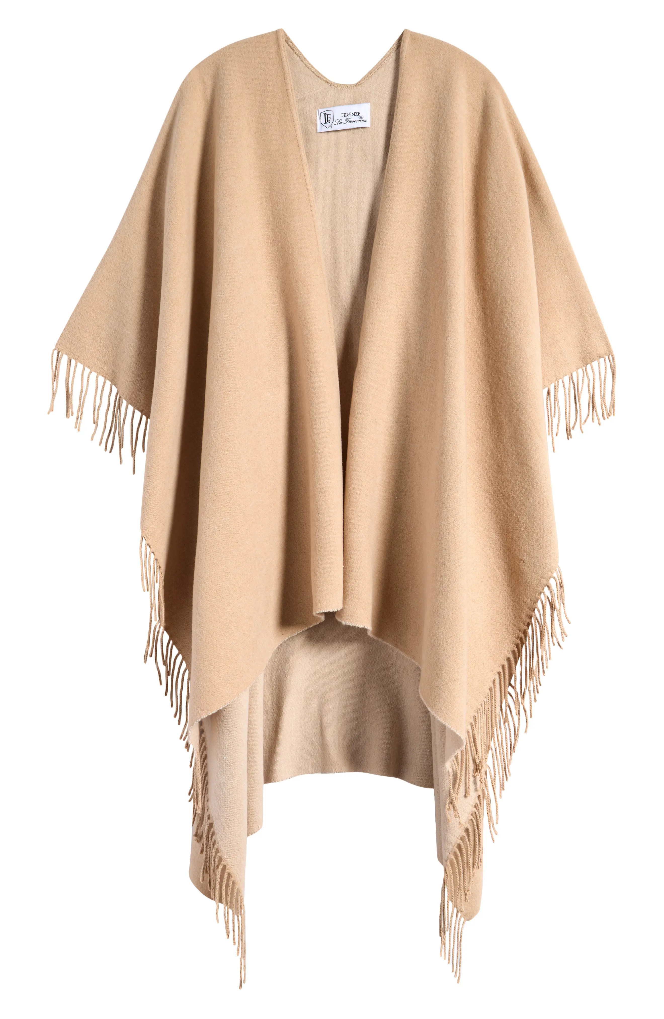 La Fiorentina Fringed Ruana (Women) | Nordstrom | Nordstrom