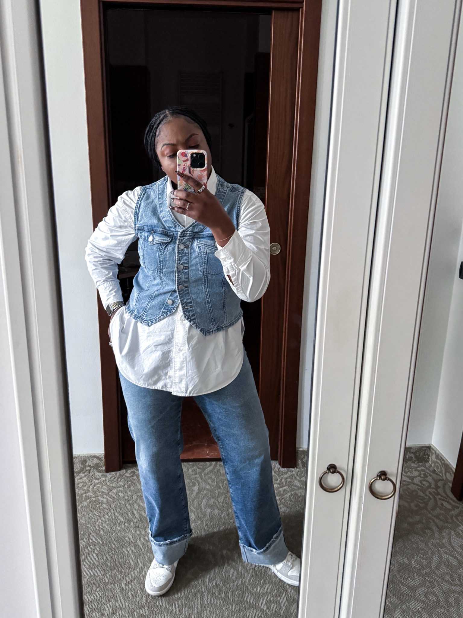 Denim denim denim 

#LTKMidsize #LTKWorkwear