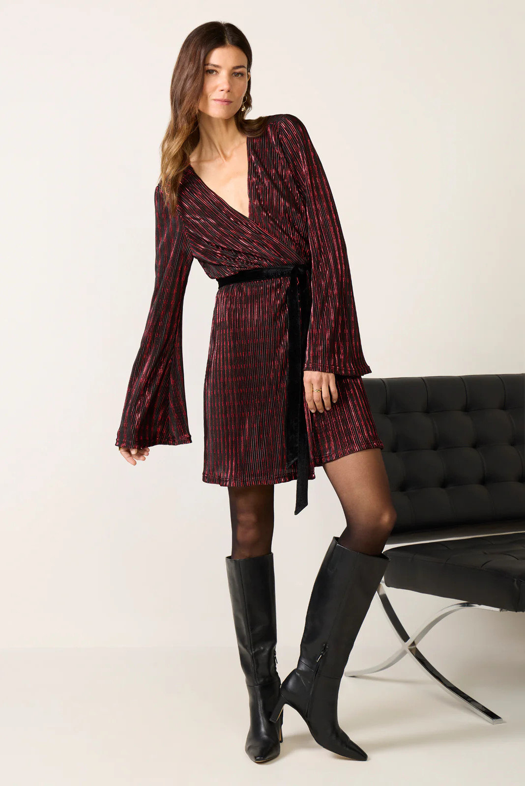 Cathrine Mini Wrap Dress | Evereve