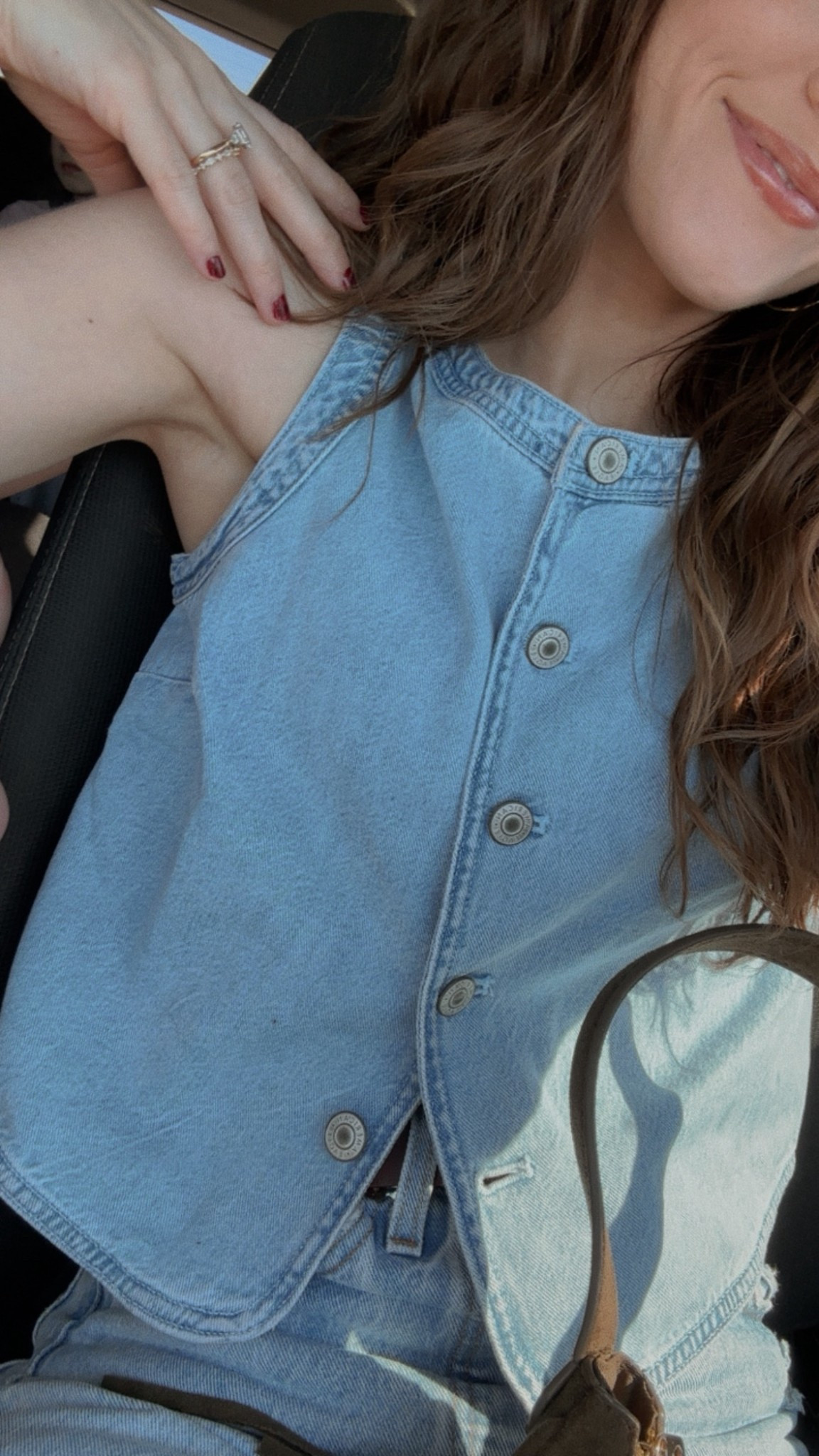 Denim top🩵

#LTKootd #LTKSaleAlert