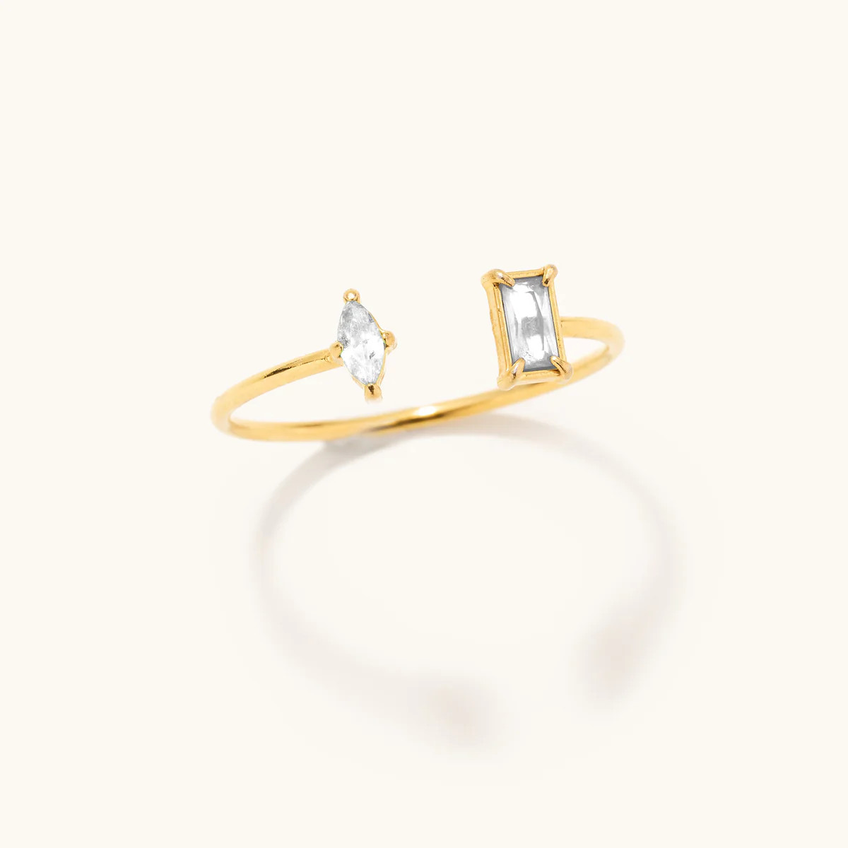 Rosie Dainty Crystal Adjustable Ring | Nikki Smith Designs