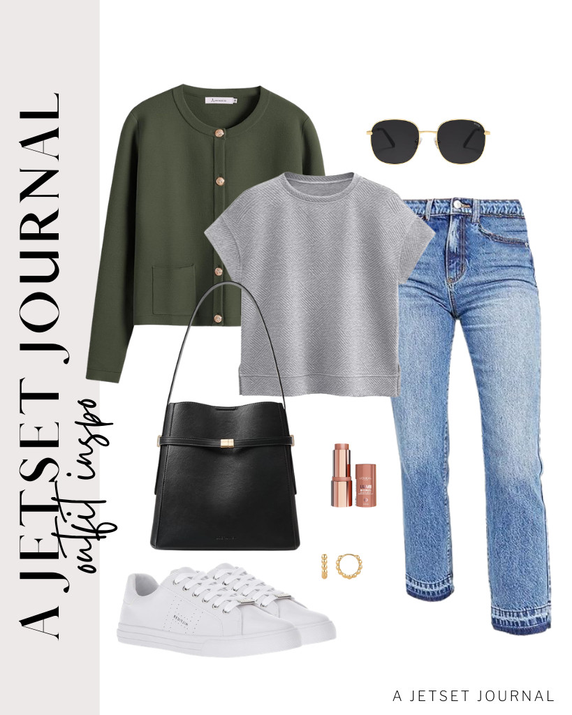 To start, pair the PRETTYGARDEN short-sleeve top with high-waisted jeans, then layer with a button-down cropped cardigan. These sneakers from Tommy Hilfiger match this outfit along with this chic bucket bag. These SOJOS sunnies will be your final touch.


#LTKSeasonal #LTKSaleAlert #LTKTravel 

 