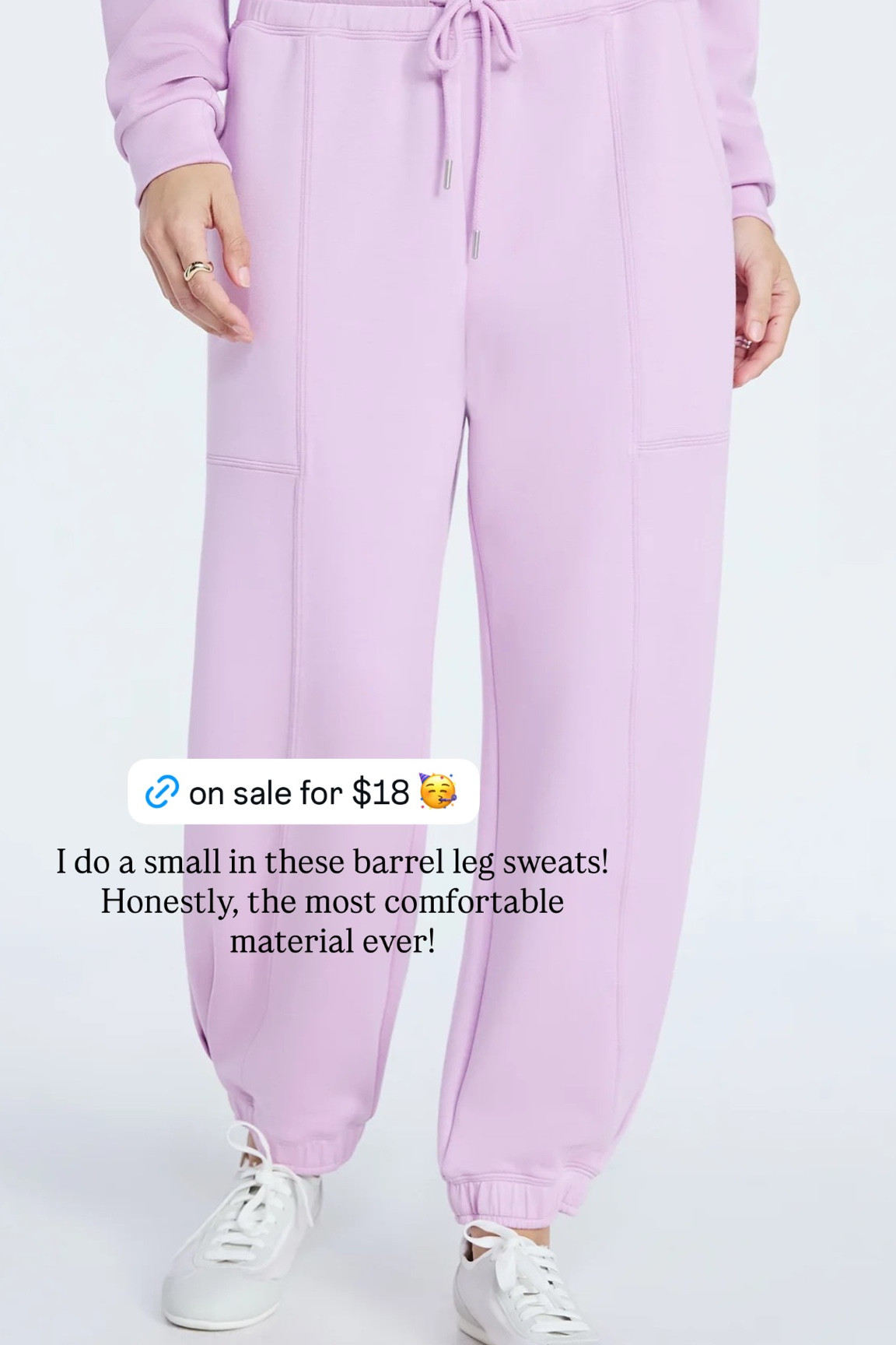 Butter, soft barrel leg sweats on sale for $18! I do a small in these! So many fun colors available! I adore them! ￼

#LTKActive #LTKOver40 #LTKootd
