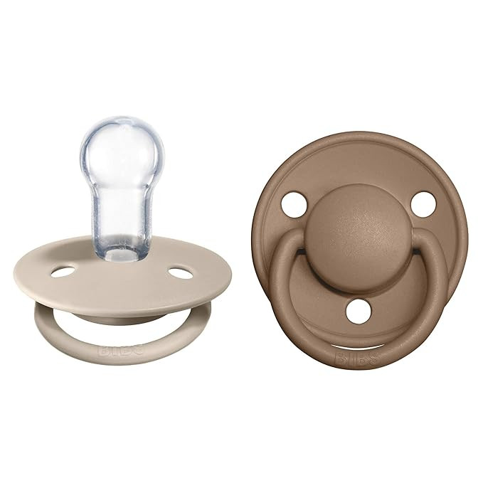 BIBS Pacifiers - De Lux Collection | BPA-Free Baby Pacifier | Made in Denmark | Set of 2 Vanilla/... | Amazon (US)