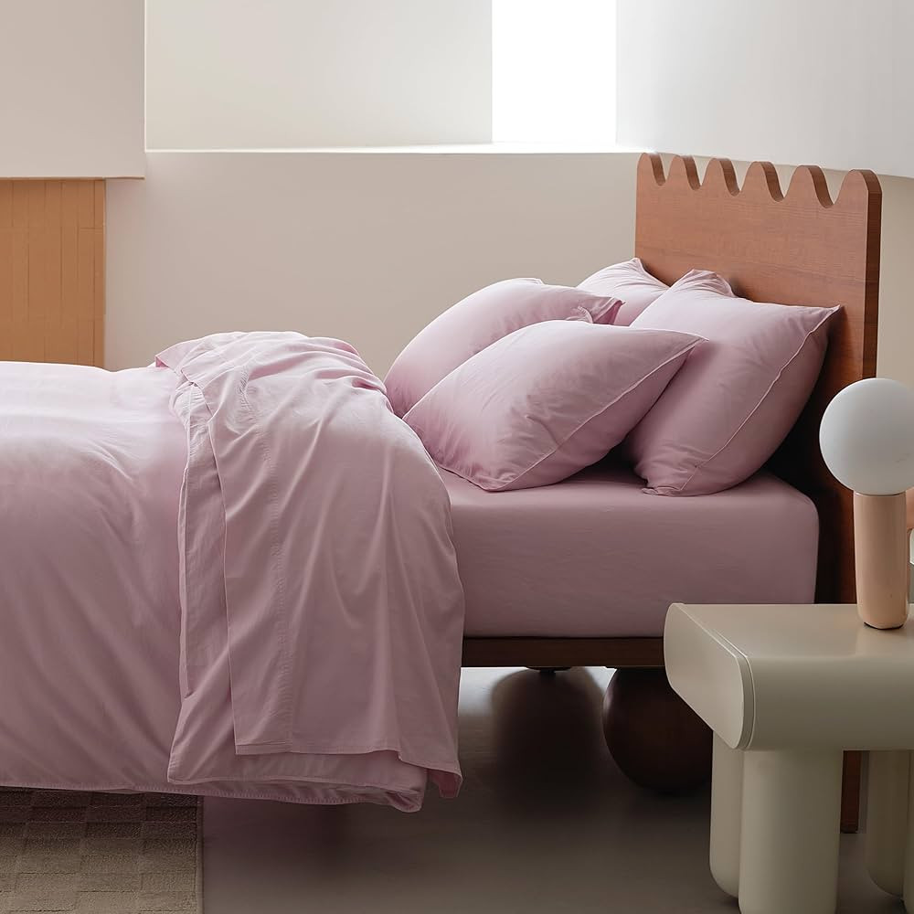 100% Organic Cotton Sheet Set King- 300 TC Luxury Sateen Weave, GOTS Certified Long Staple Cotton... | Amazon (US)