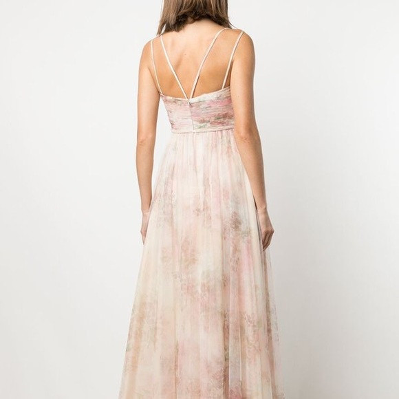 Marchesa Notte Blush Floral Gown | Poshmark