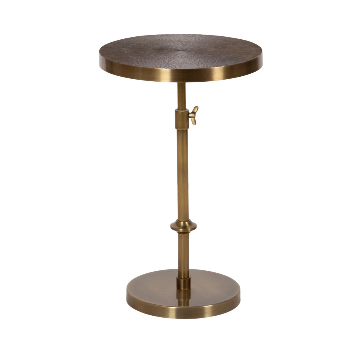 Traditional Adjustable-Height Metal Pedestal Table | Wayfair North America