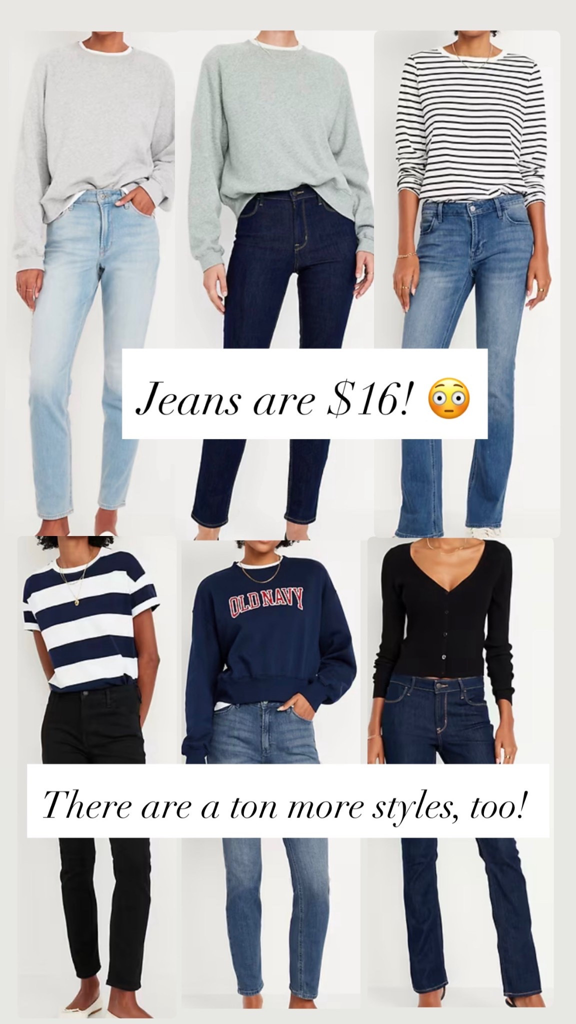 Women’s jeans are $16!!!!!

#LTKSaleAlert
