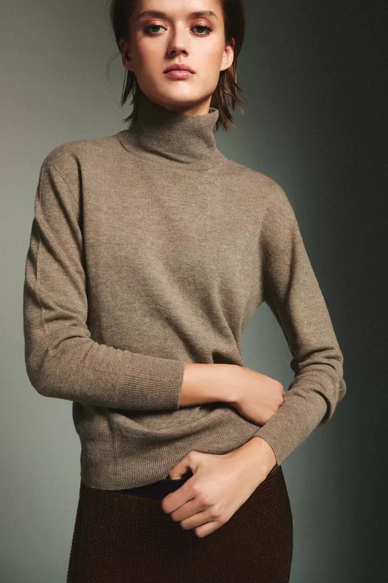 100% EXTRA SOFT WOOL JUMPER | Zara US