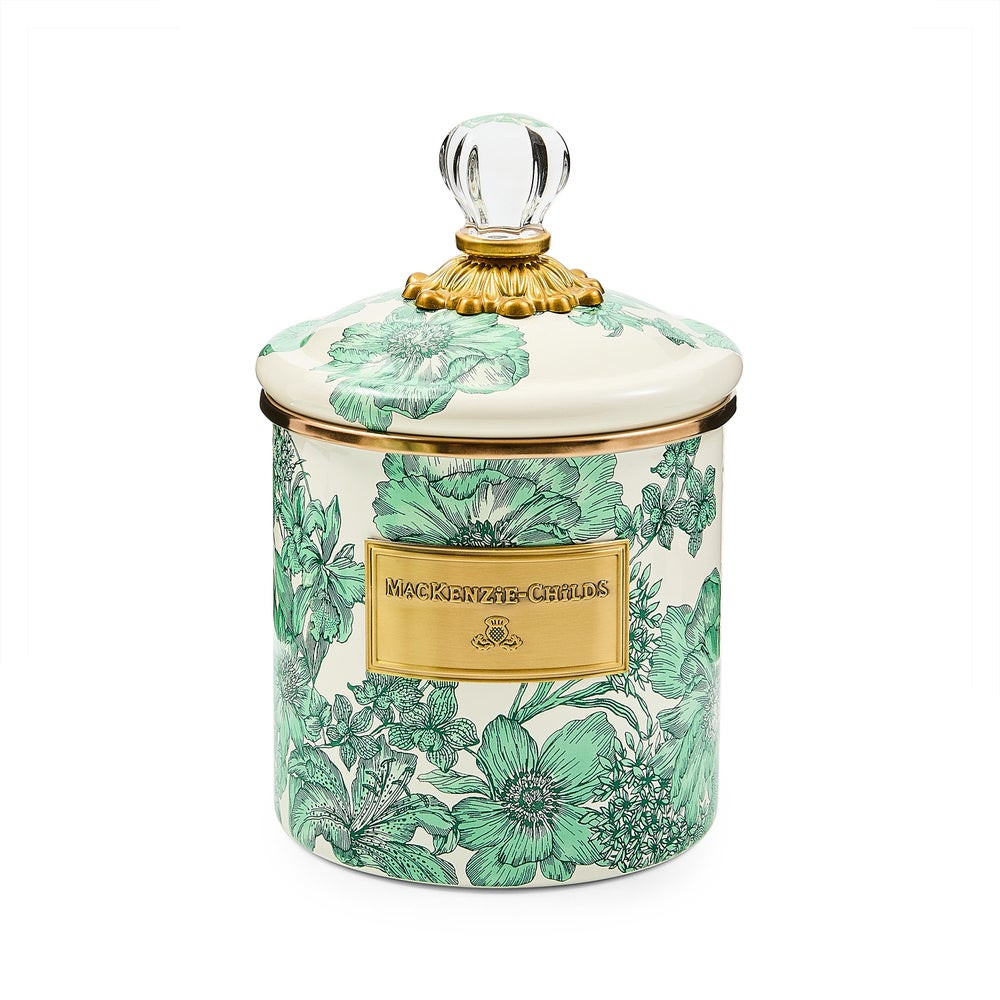 Emerald English Garden Small Canister | MacKenzie-Childs