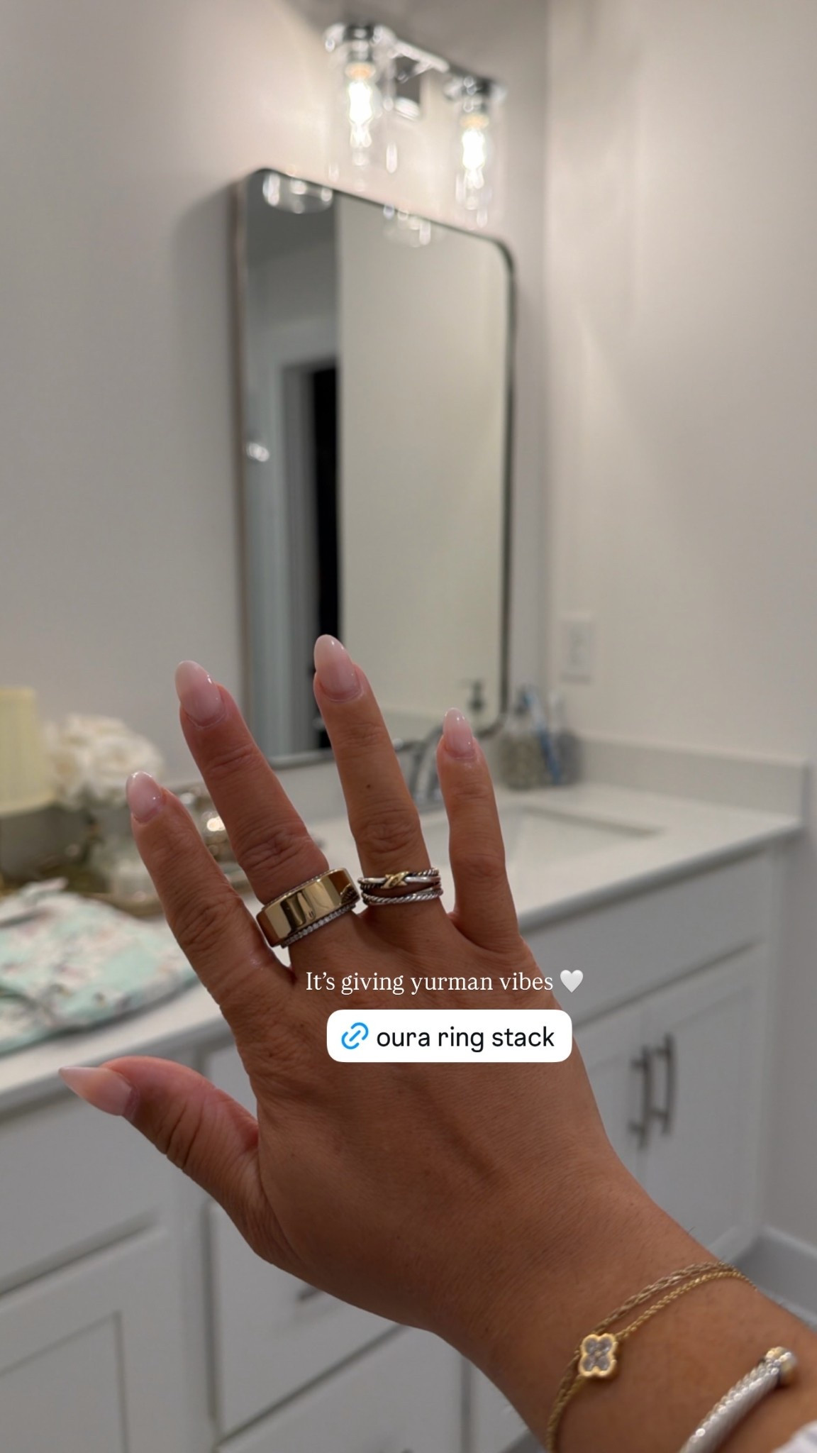 It’s giving yurman vibes 🤍 loving these Amazon finds for my oura ring to elevate it and make it look like actual jewelry! #amazonfinds #ouraring #ringstack

#LTKSaleAlert #LTKootd #LTKdayinmylife