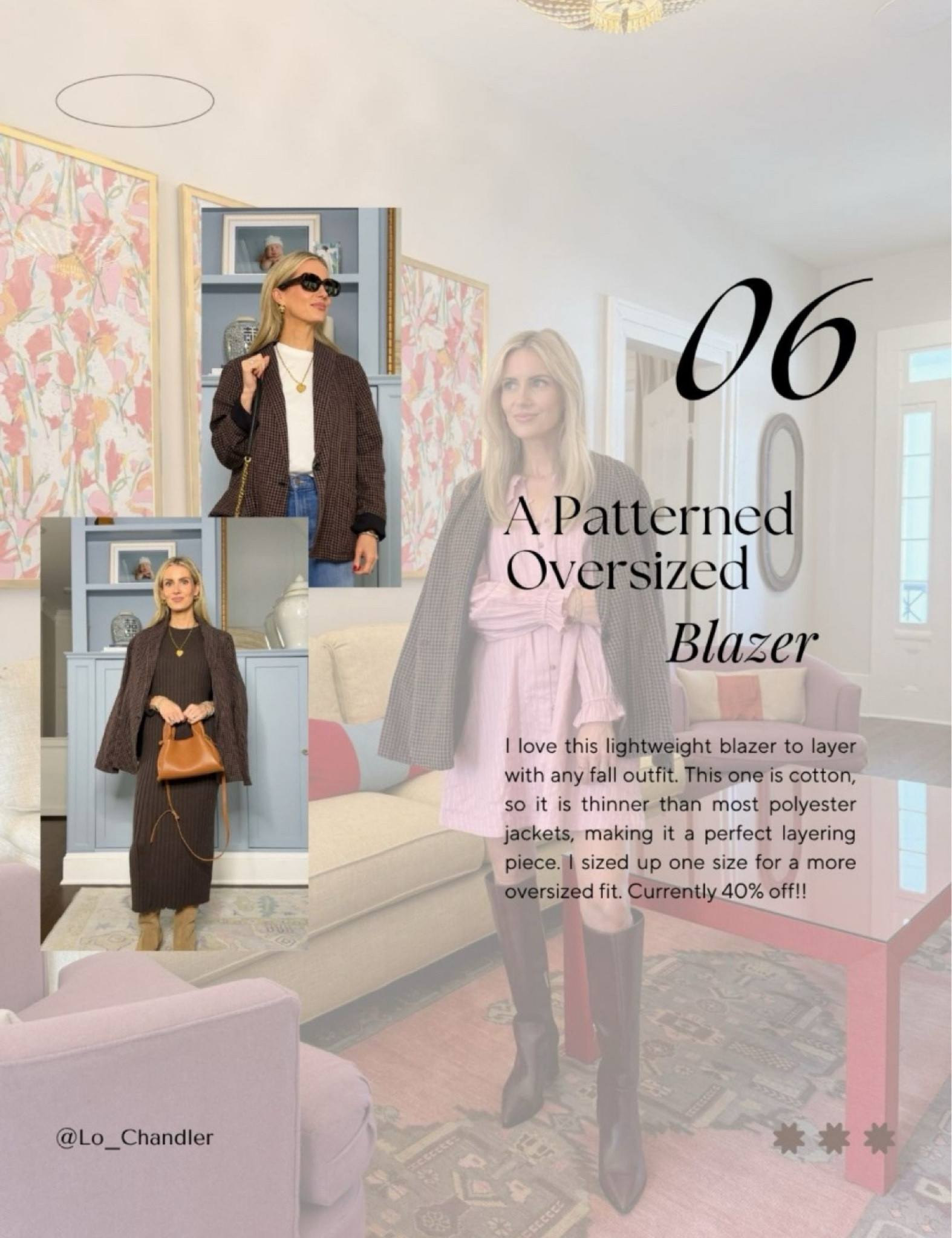 I love a good patterned oversized blazer! It can be worn SO many different ways and is such a good layering piece



Fall outfit 
Coat 
Blazer
Fall outfit 

#LTKWorkwear #LTKStyleTip