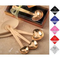 Gold Heart Measuring Spoons Love Beyond Measure Kitchen Party Favors Spoon Set | Etsy (US)