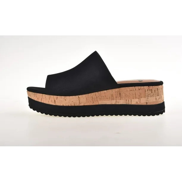 No Boundaries Cork Wedge Sandal - Walmart.com | Walmart (US)
