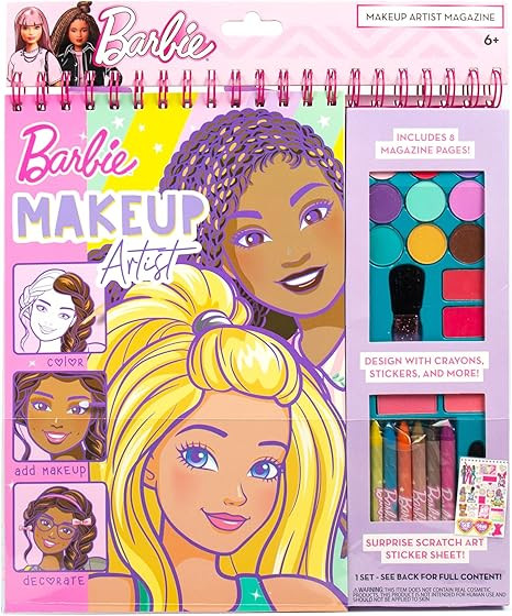 Horizon Group USA Barbie Magazine - Create Hair & Makeup Looks with 130+ Stencils, 180+ Stickers,... | Amazon (US)
