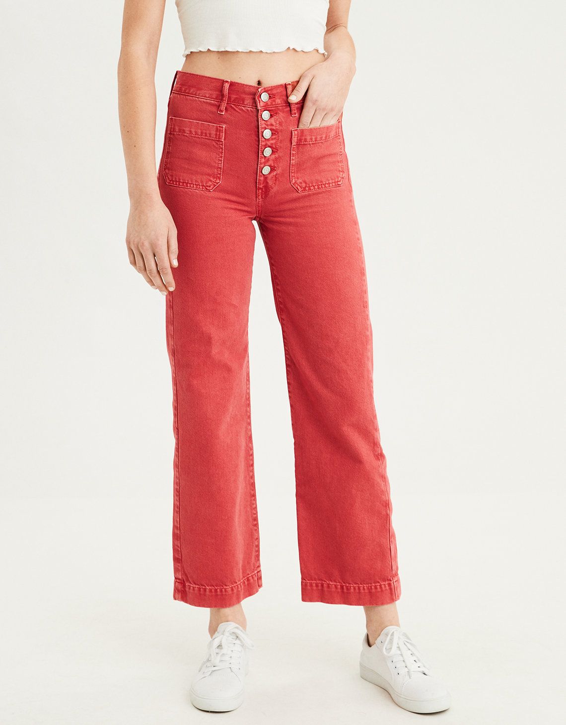 Wide Leg Crop Pant | American Eagle Outfitters (US & CA)
