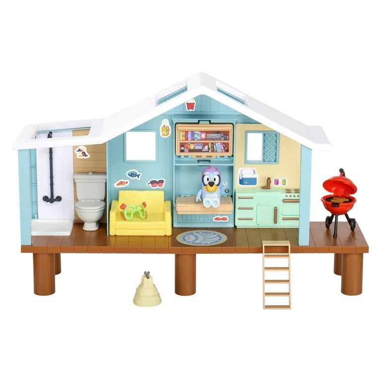 Bluey, Beach Cabin Playset, Includes Figure with Goggles, 10 Pieces, Toddler Toy | Walmart (US)