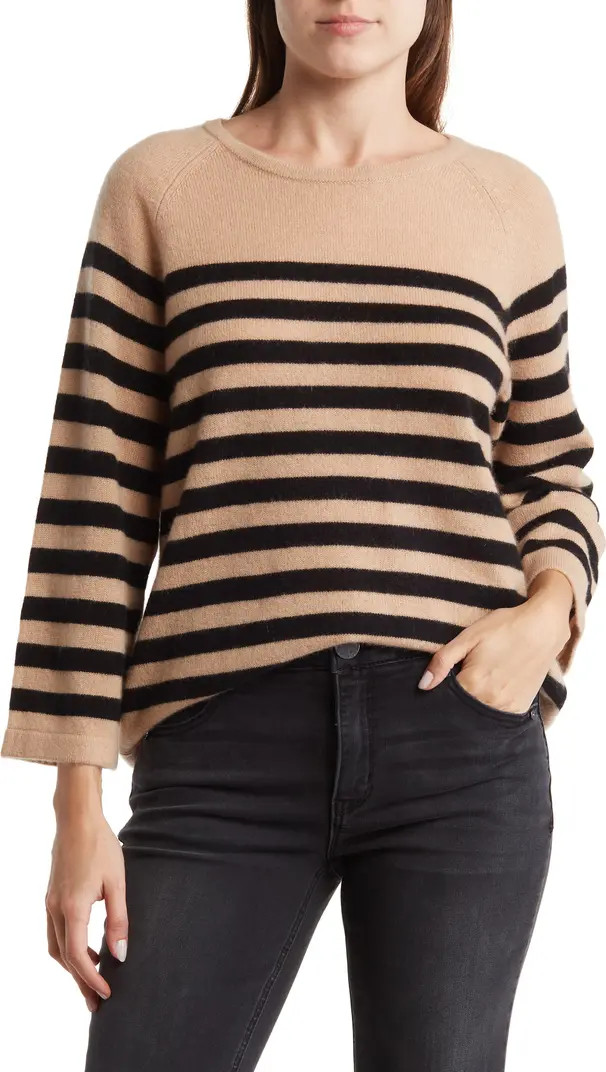 Requirements Stripe Raglan Sleeve Sweater | Nordstromrack | Nordstrom Rack