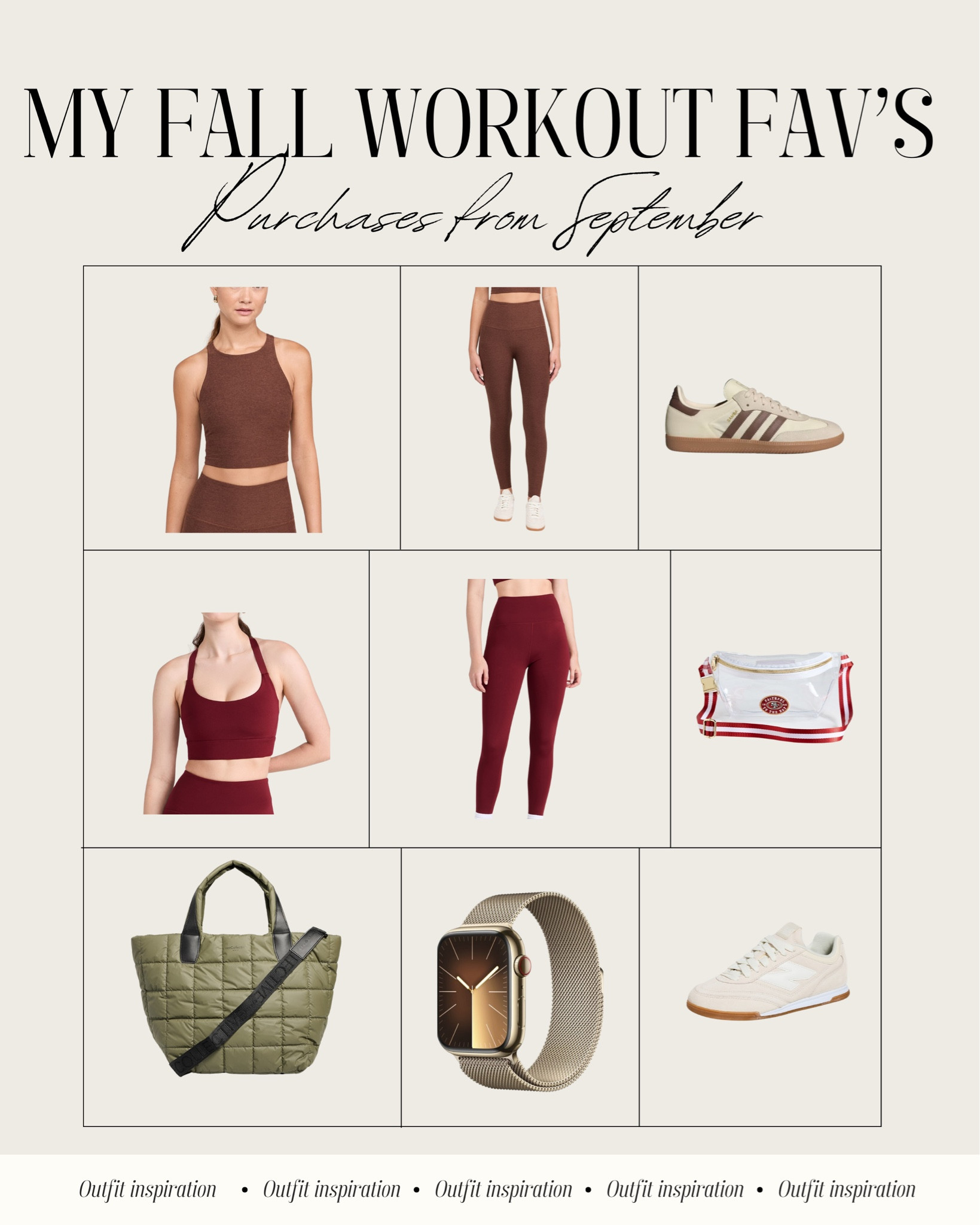 Some workout outfits in this fall’s it colors brown and cherry red 🍒

#LTKActive #LTKFitness #LTKStyleTip
