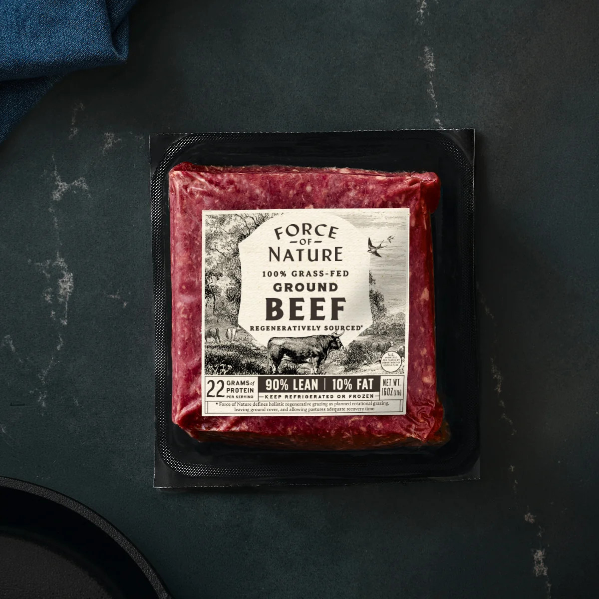 Grass Fed Ground Beef 90/10 | Force of Nature Meats