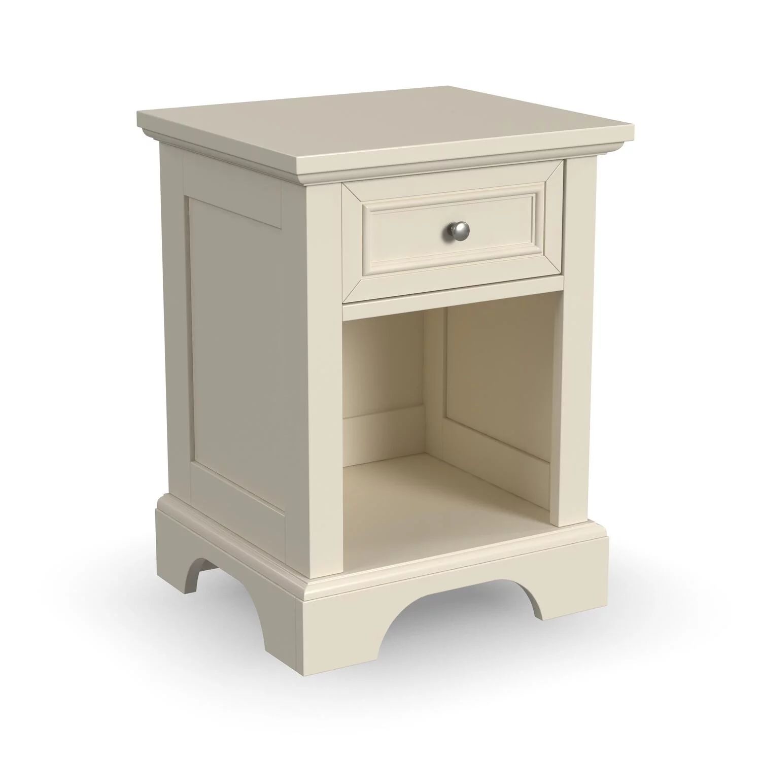 Homestyles Naples Off-White Nightstand - Walmart.com | Walmart (US)