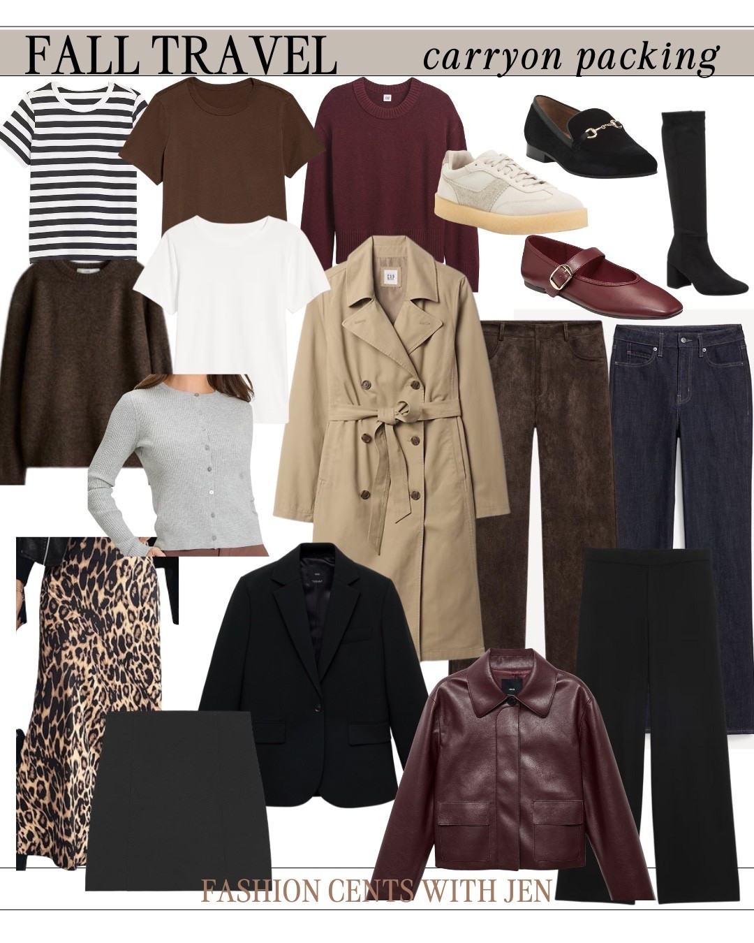 Fall capsule wardrobe for carryon packing! Perfect outfits for fall and can create 24 different outfit combos! 



Fall capsule
Autumn capsule
Carryon packing 
Carryon packing list 
Fall style
Fall finds 
Carryon travel tips 

#LTKStyleTip #LTKFindsUnder50