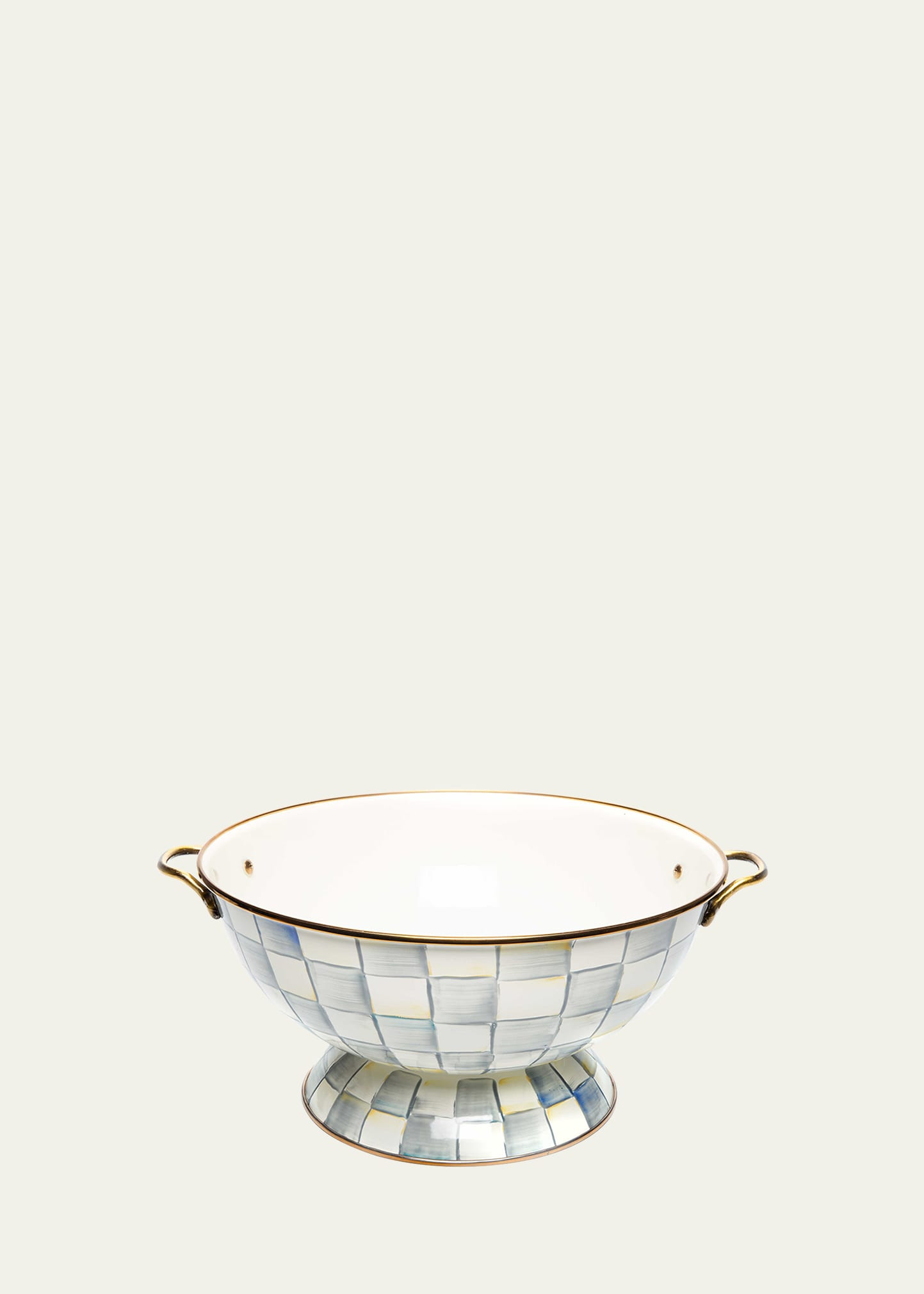 MacKenzie-Childs Sterling Check Everything Bowl | Bergdorf Goodman